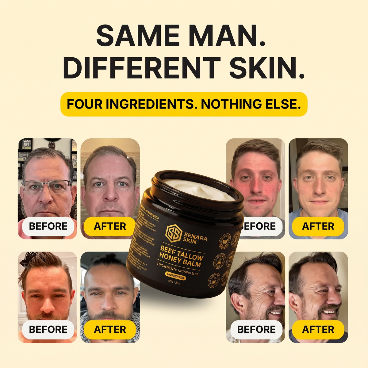 Beef Tallow Balm for Men