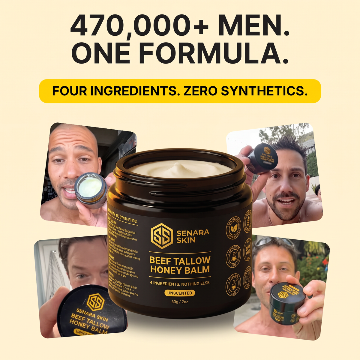 Beef Tallow Balm for Men